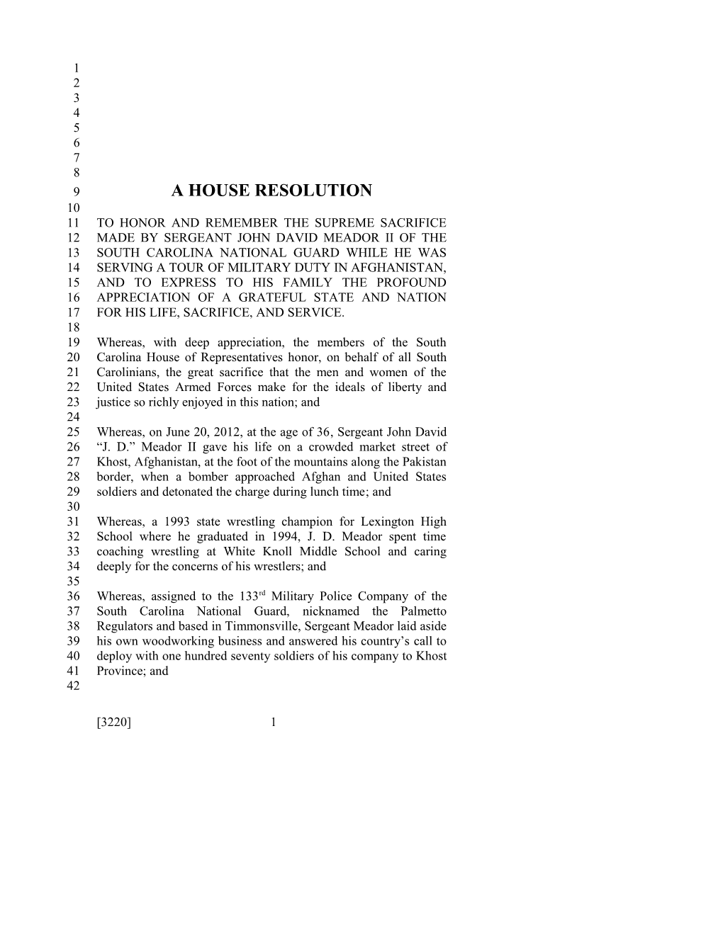 A House Resolution s13