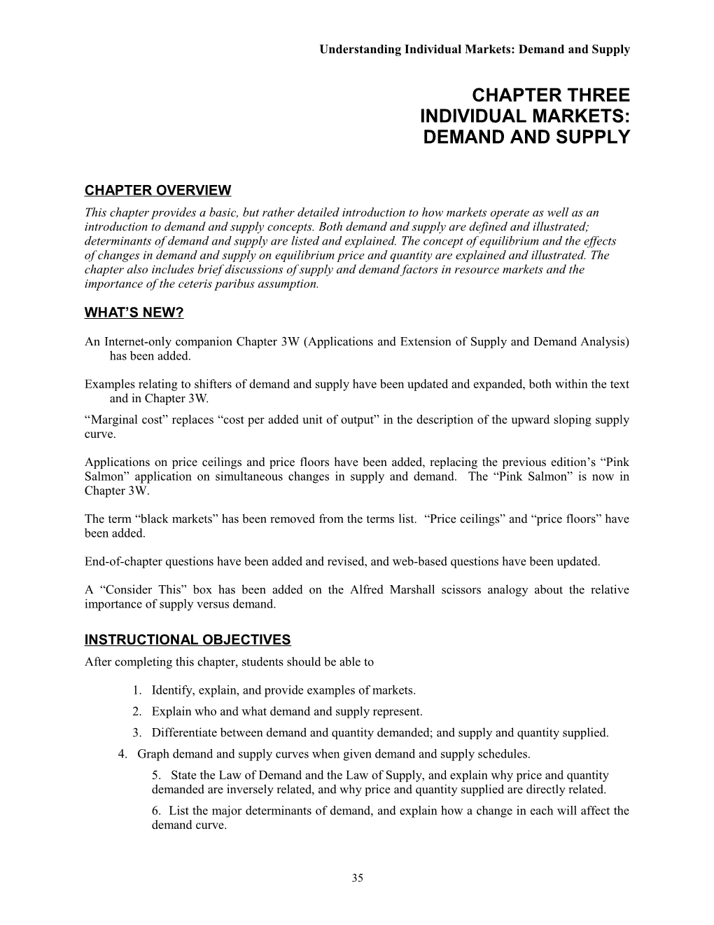 Understanding Individual Markets: Demand and Supply