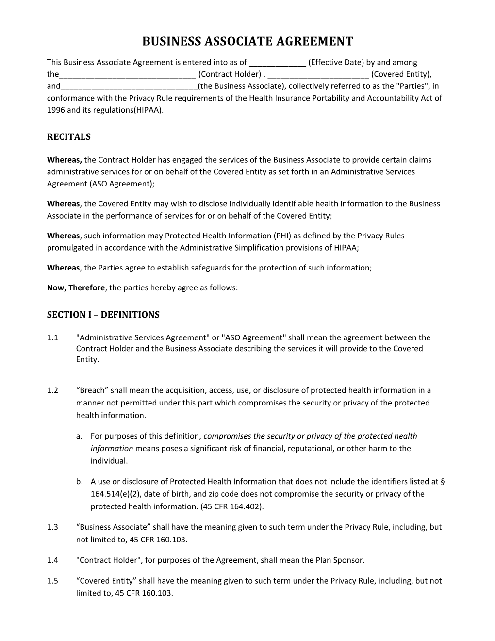 Business Associate Agreement s6