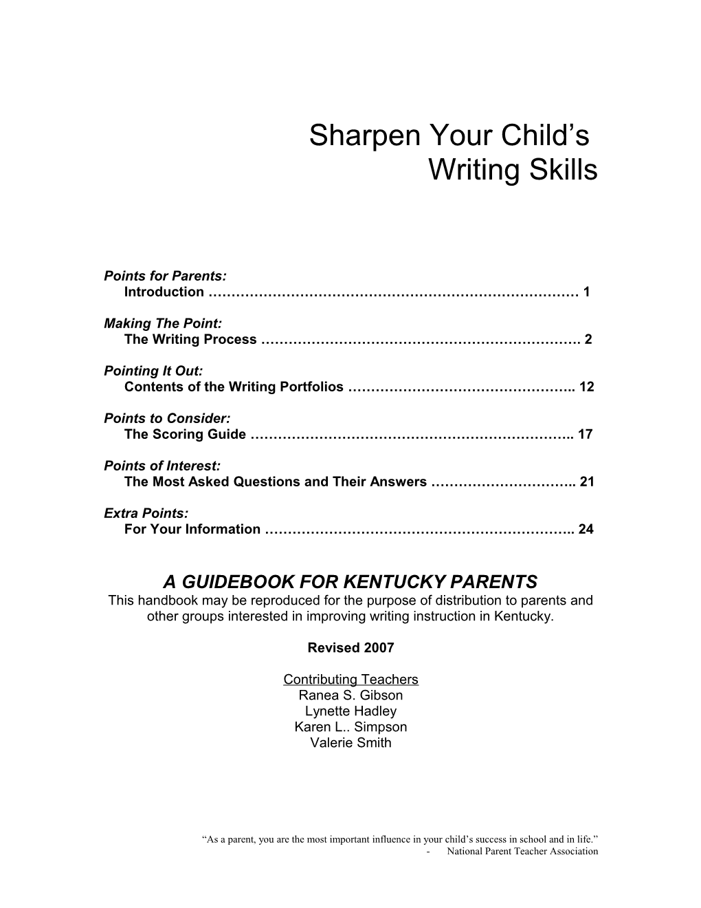 Sharpen Your Child S s1