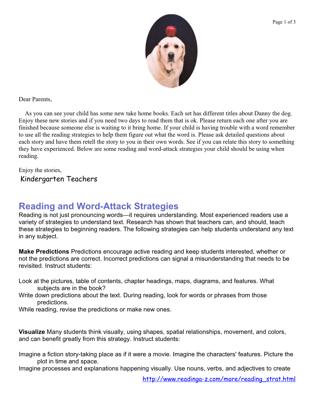 Reading and Word-Attack Strategies