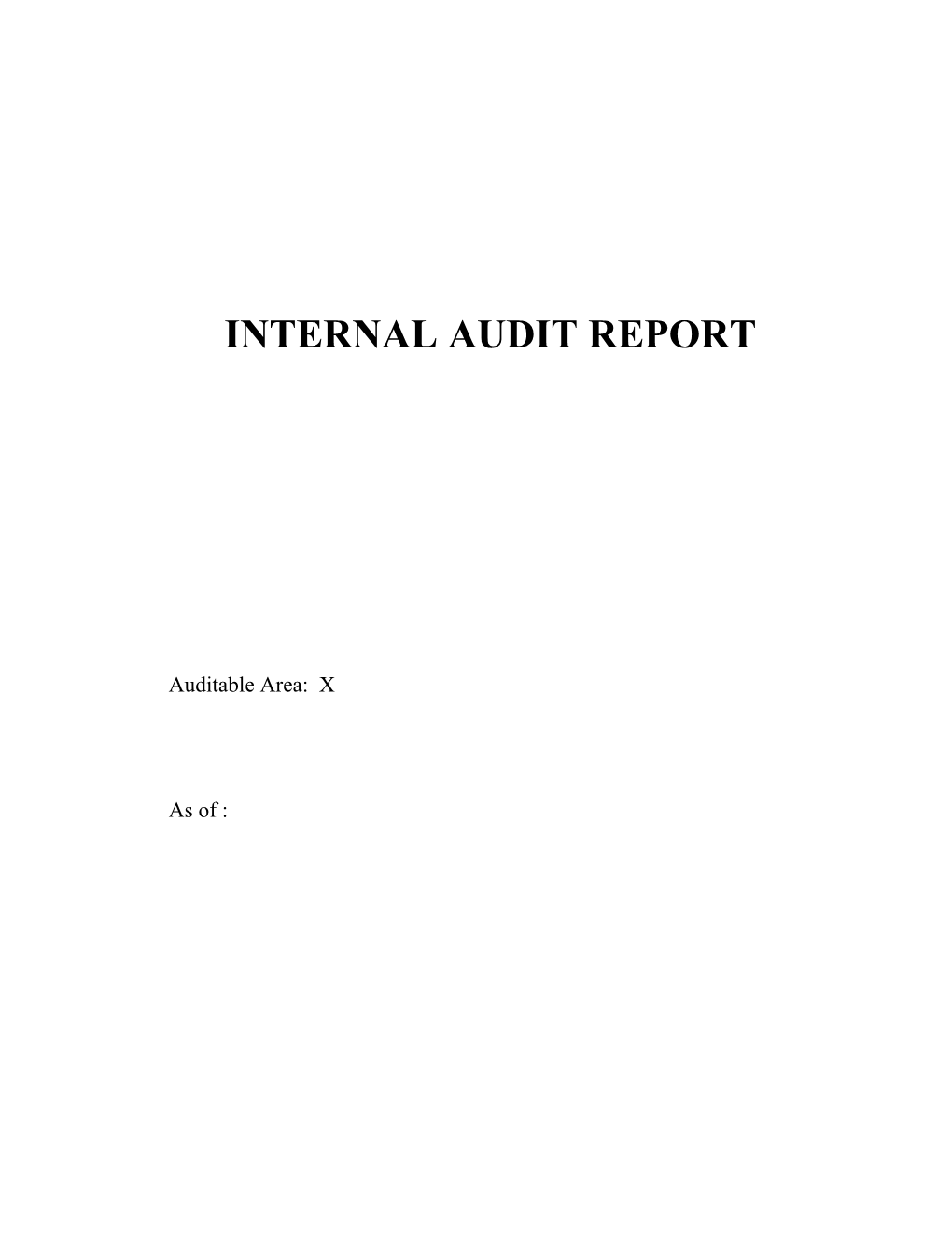 Internal Audit Review