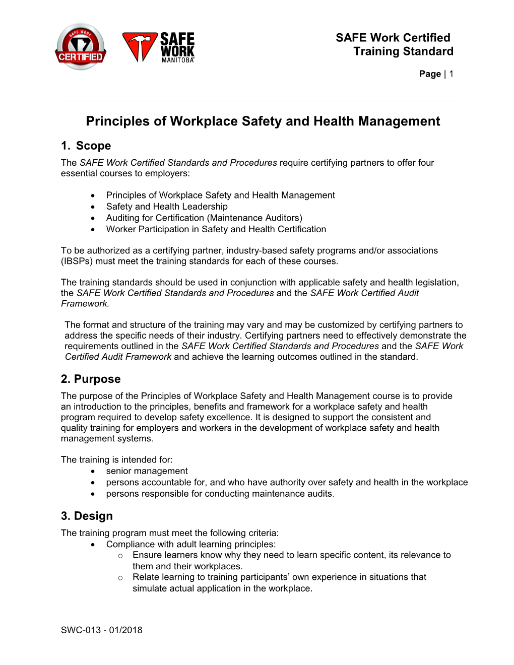 Principles of Workplace Safety and Health Management