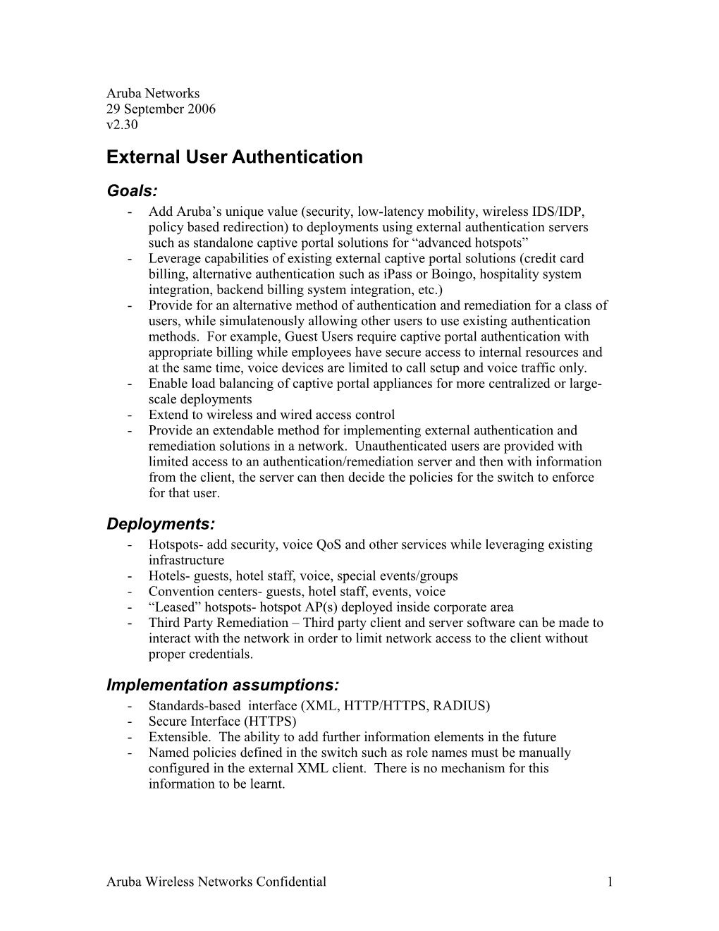 External User Authentication
