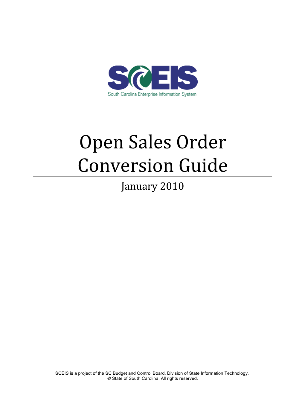 Open Sales Order Conversion Guide