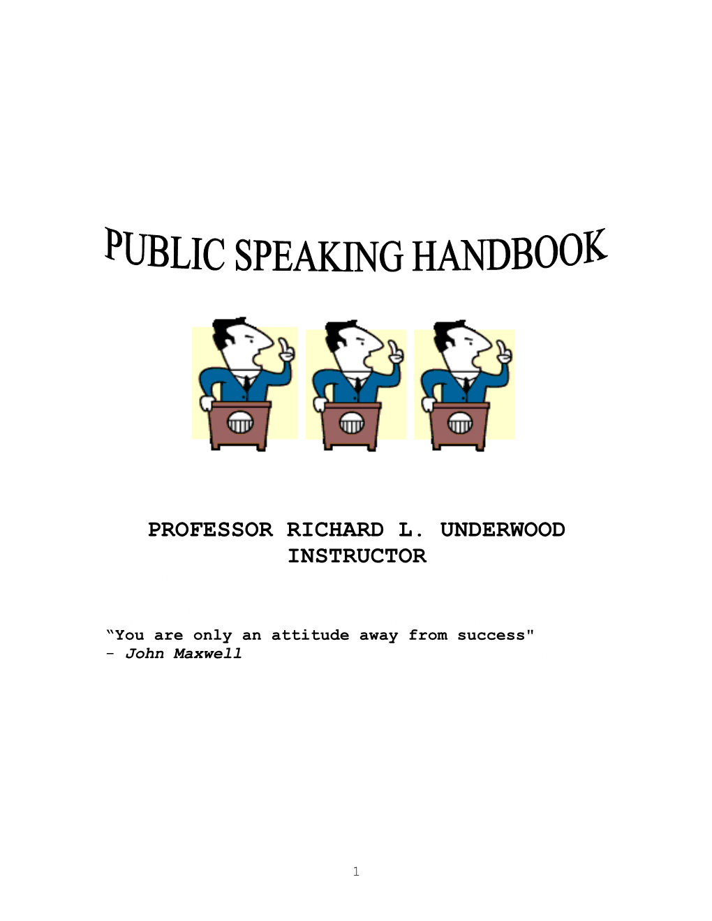 Public Speaking (Cc 132T)