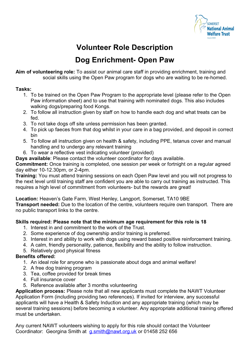 Dog Enrichment- Open Paw