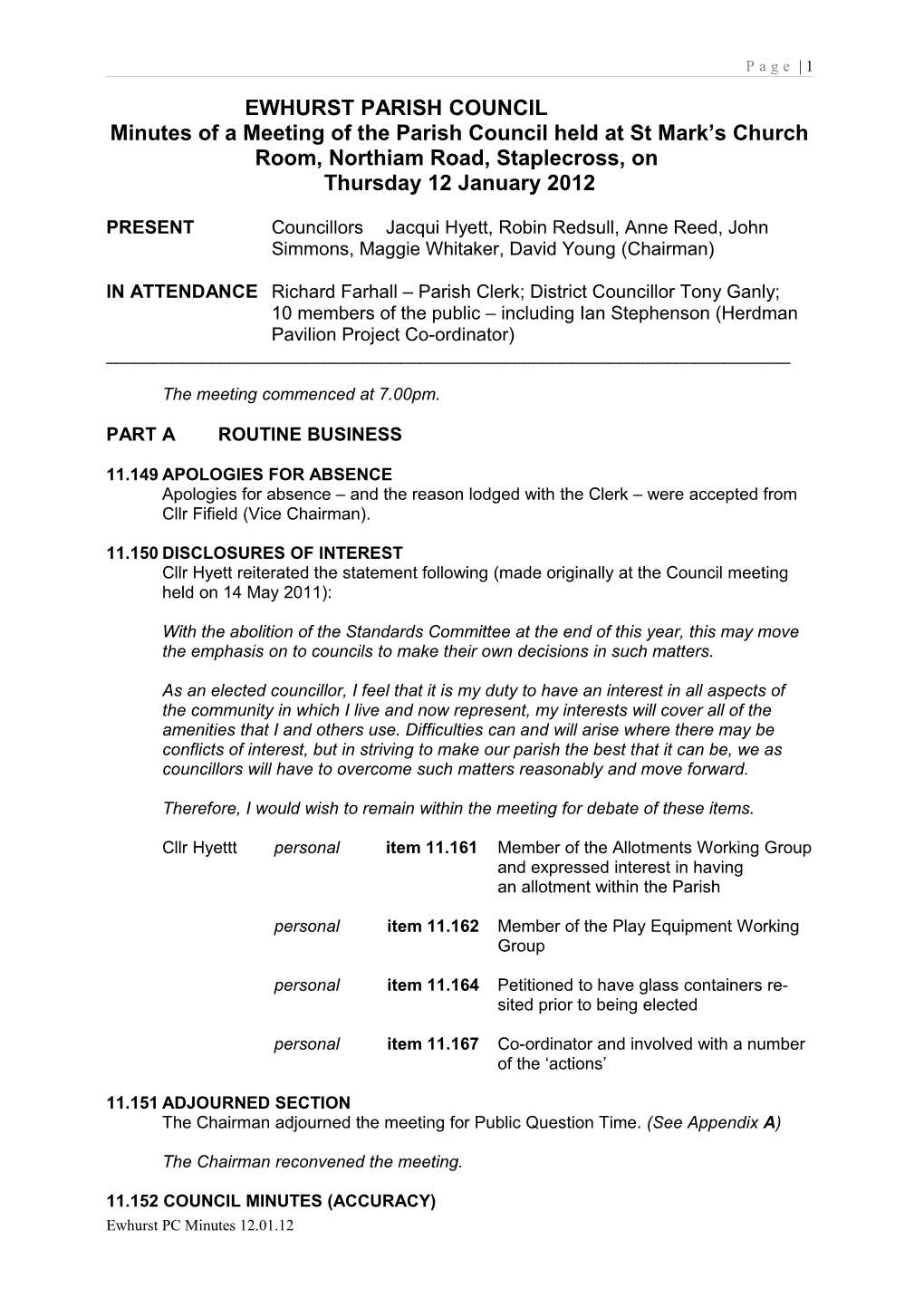 Ewhurst Parish Council s2