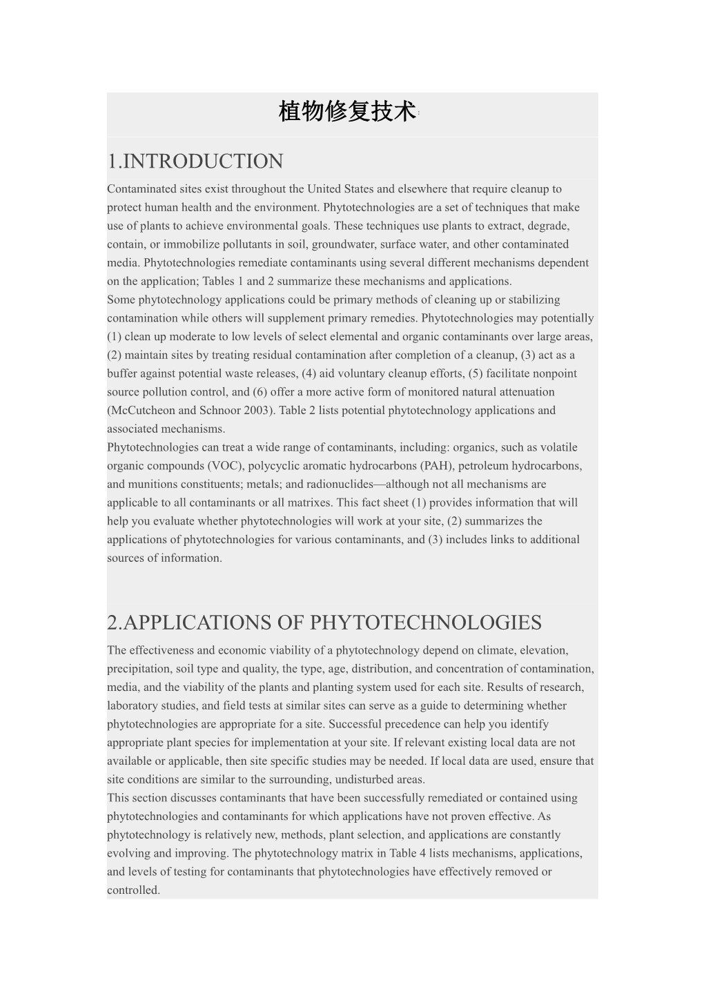 2.1.1.Chlorinated Solvents and Volatile Organic Compounds (VOC)