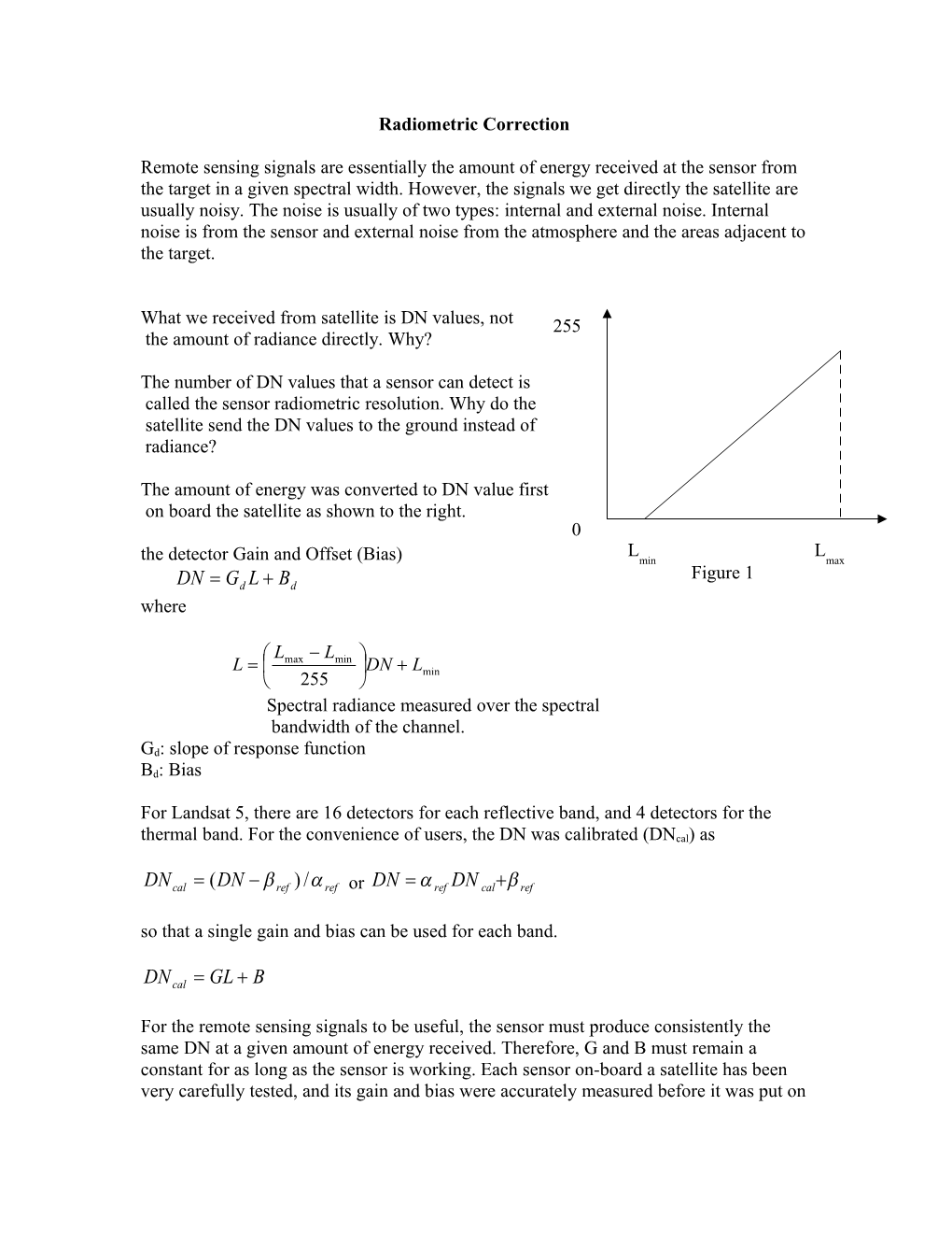 What We Received from Satellite Is DN Values, Not