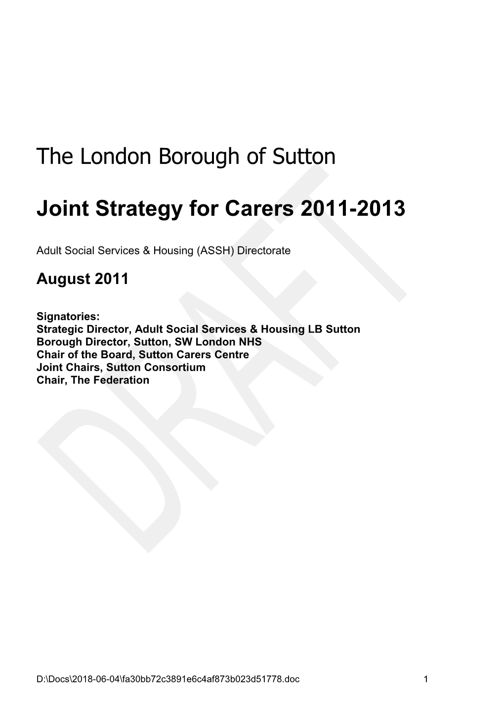 The London Borough of Sutton S