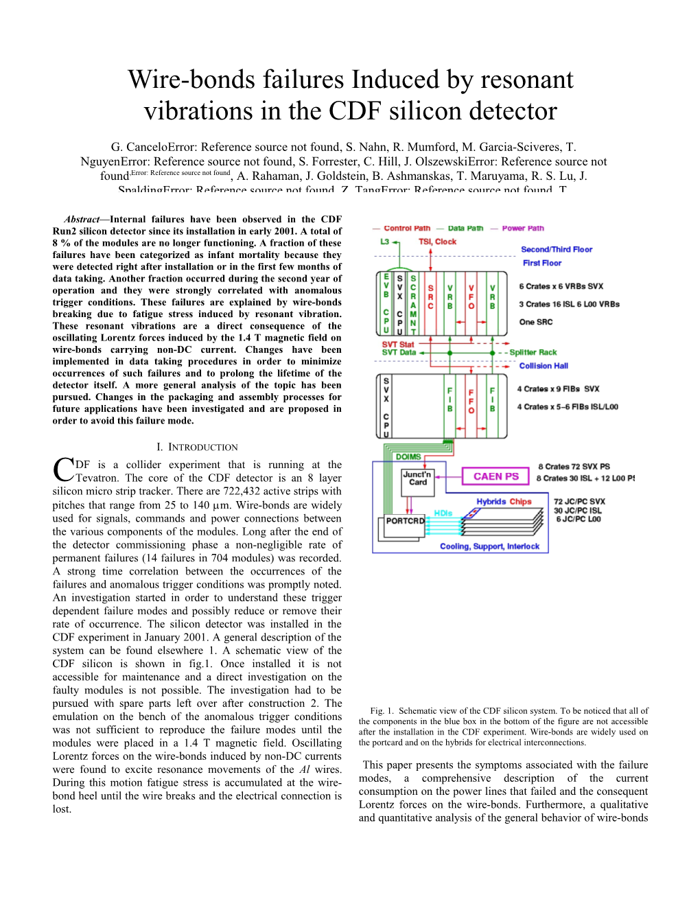 Wire-Bonds Failures Induced by Resonant Vibrations in the CDF Silicon Detector