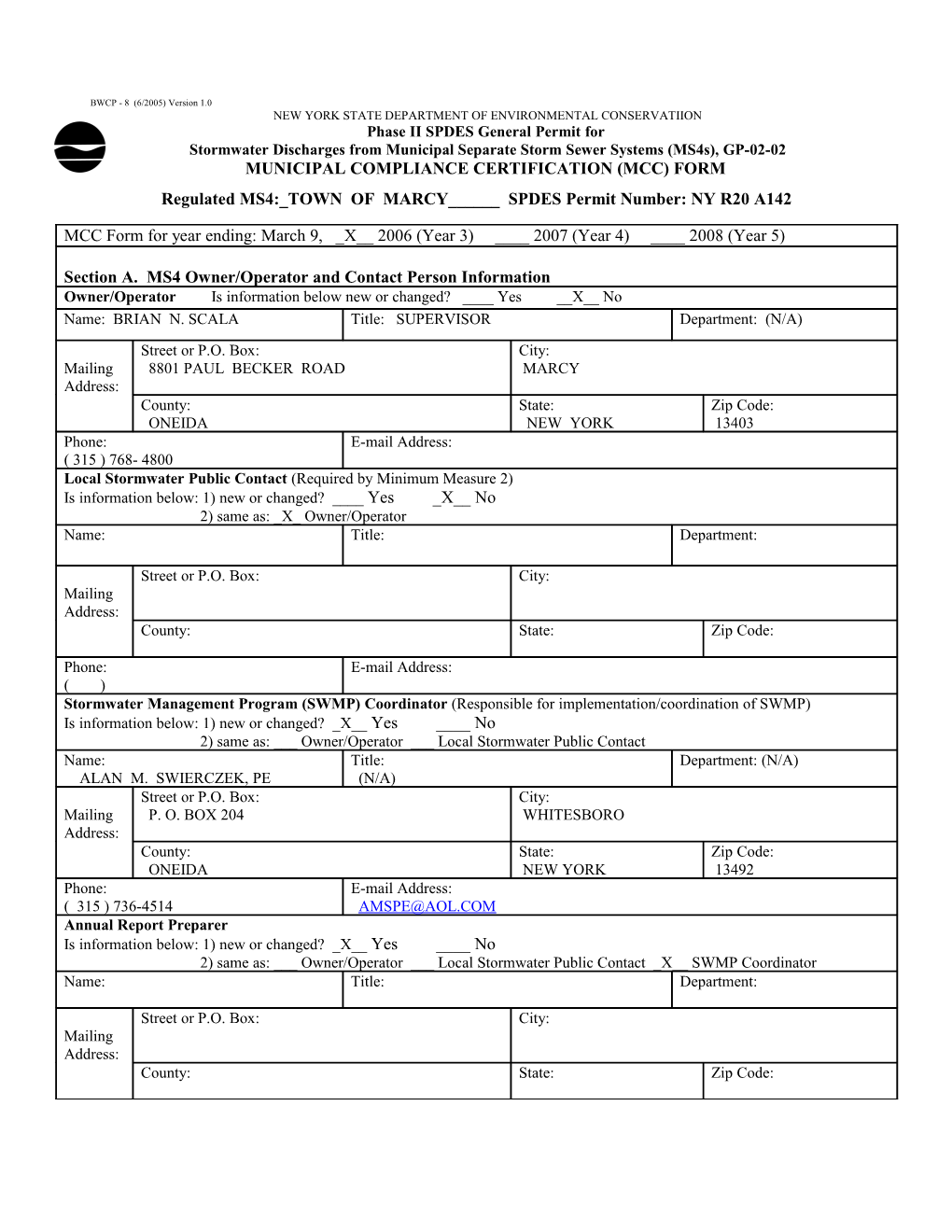 GP-02-02 Municipal Compliance Certification Form Page7