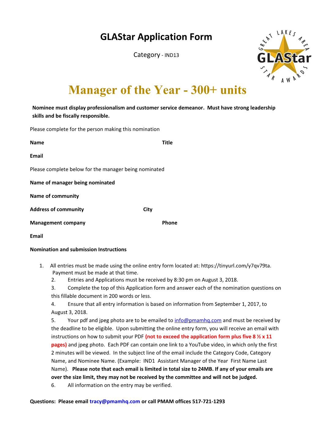 Manager of the Year - 300+ Units