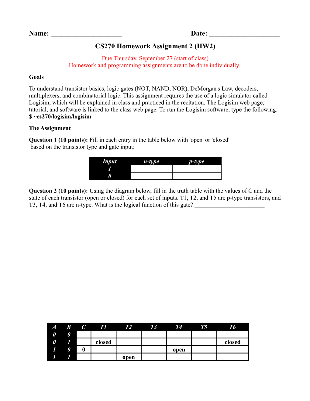 CS270 Homework Assignment 2 (HW2)