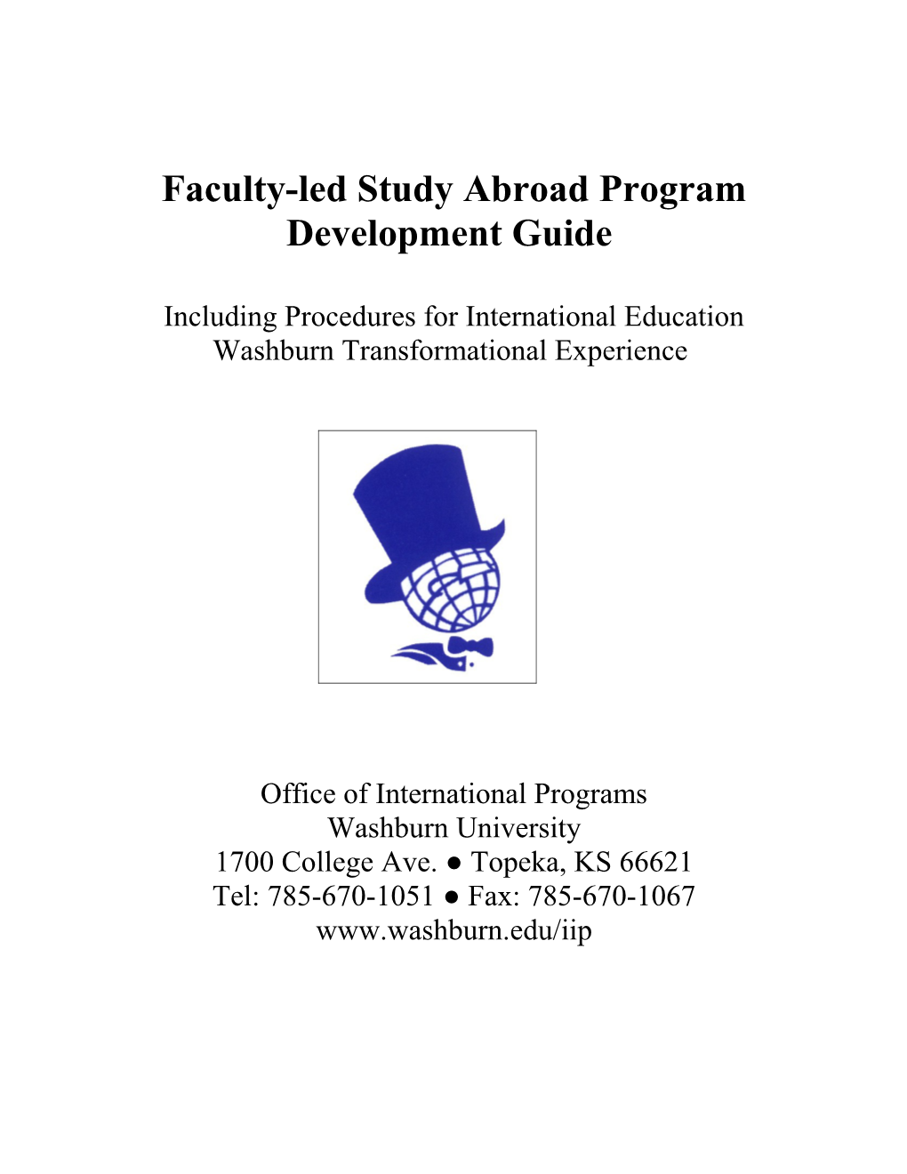 Washburn University S Faculty-Led Study Abroad