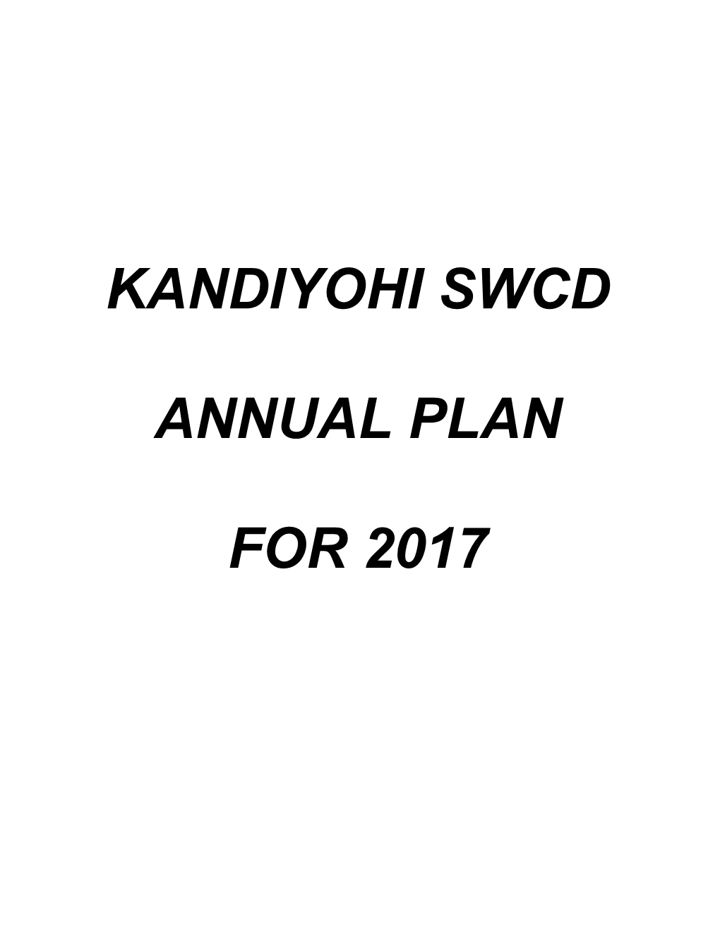 Kandiyohi Soil and Water Conservation District