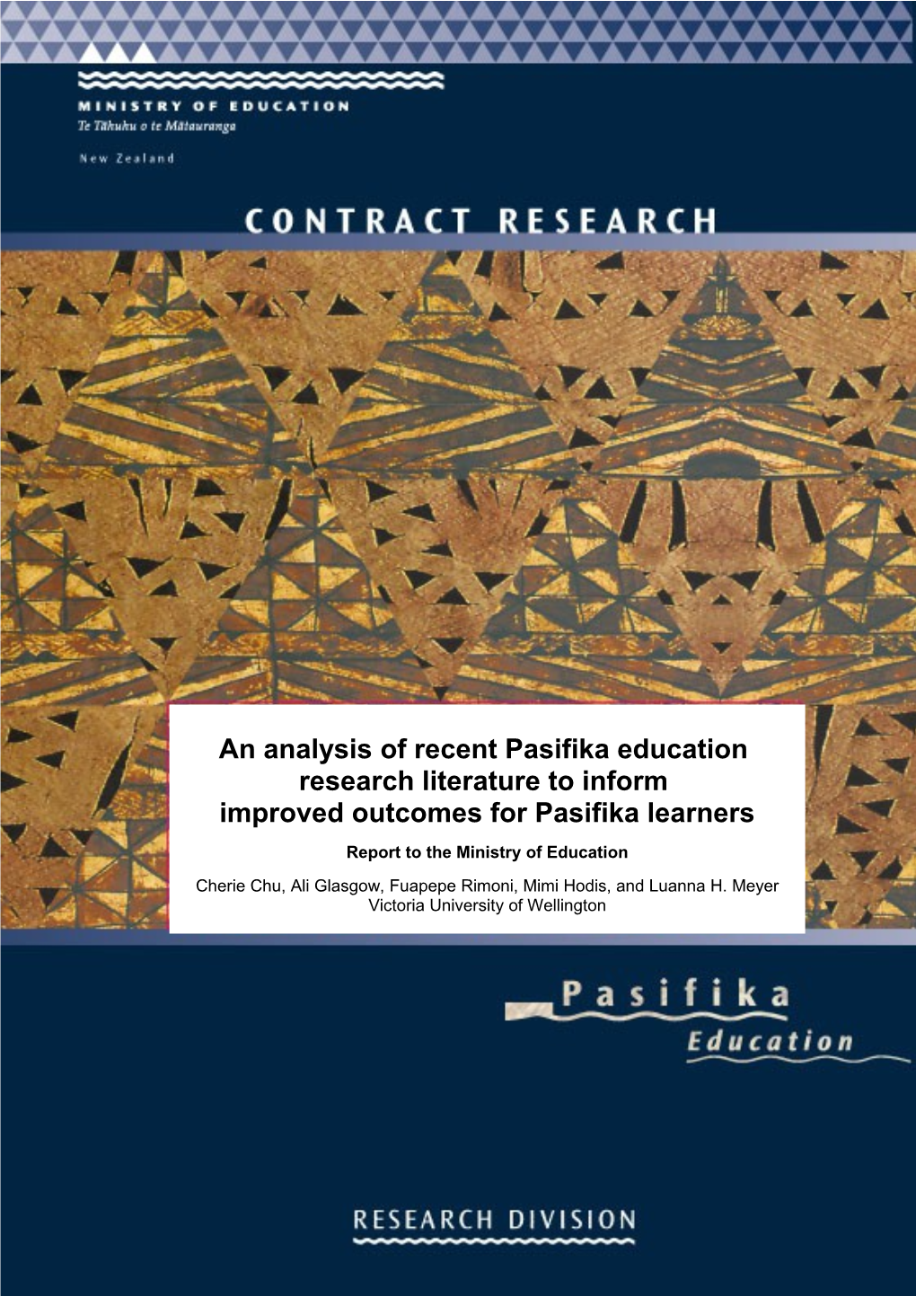 An Analysis of Recent Pasifika Education Research Literature to Inform Improved Outcomes