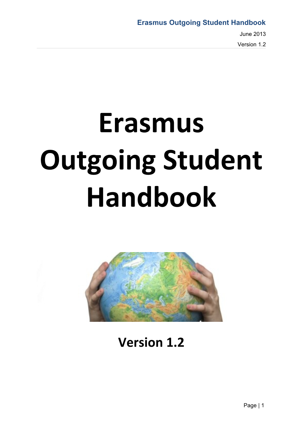Erasmus Outgoing Student Handbook