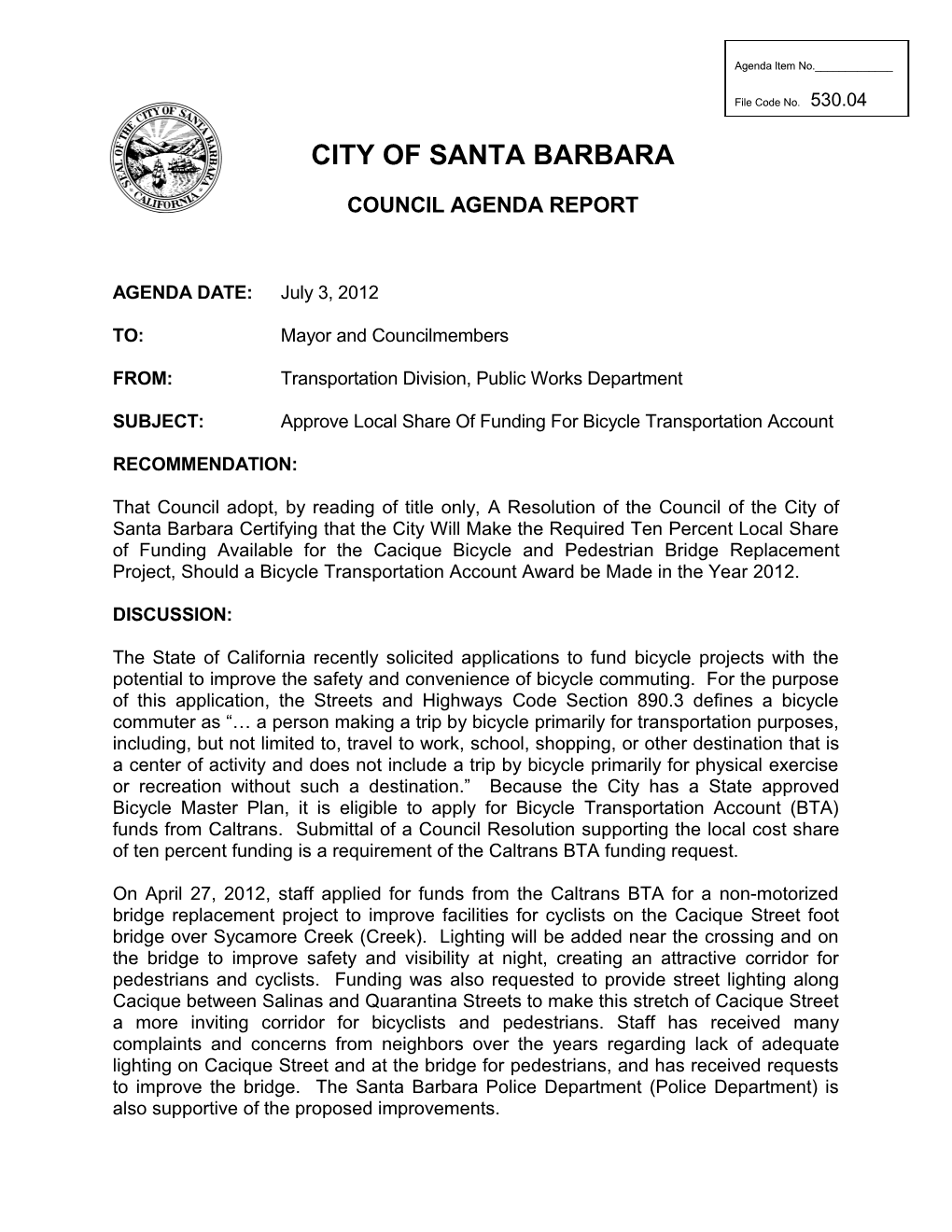 City of Santa Barbara s18