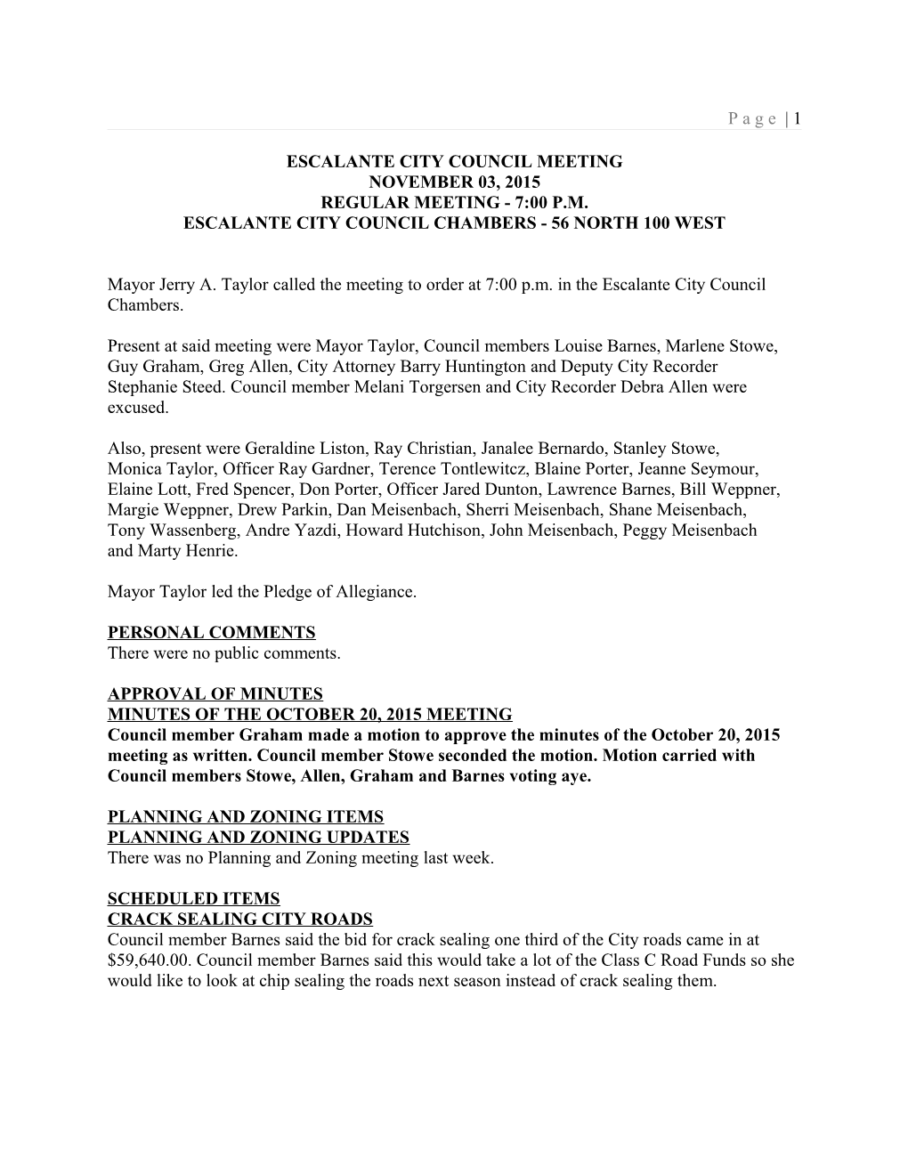 Escalante City Council Meeting s2