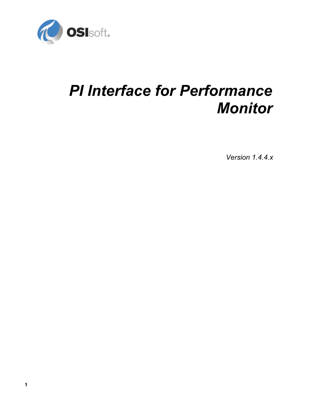 PI Interface for Performance Monitor