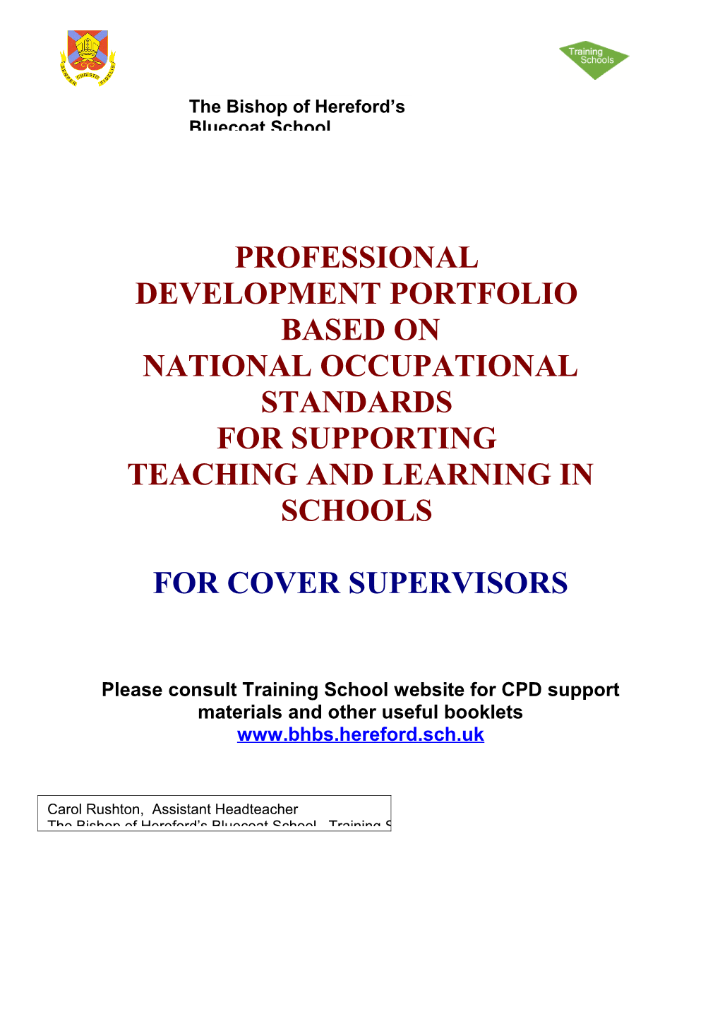 Cover Supervisors PDP