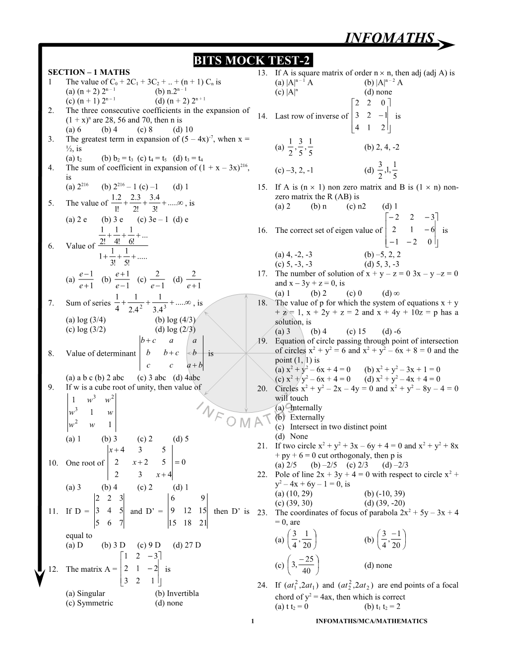 Exponential and Logarithmic Series