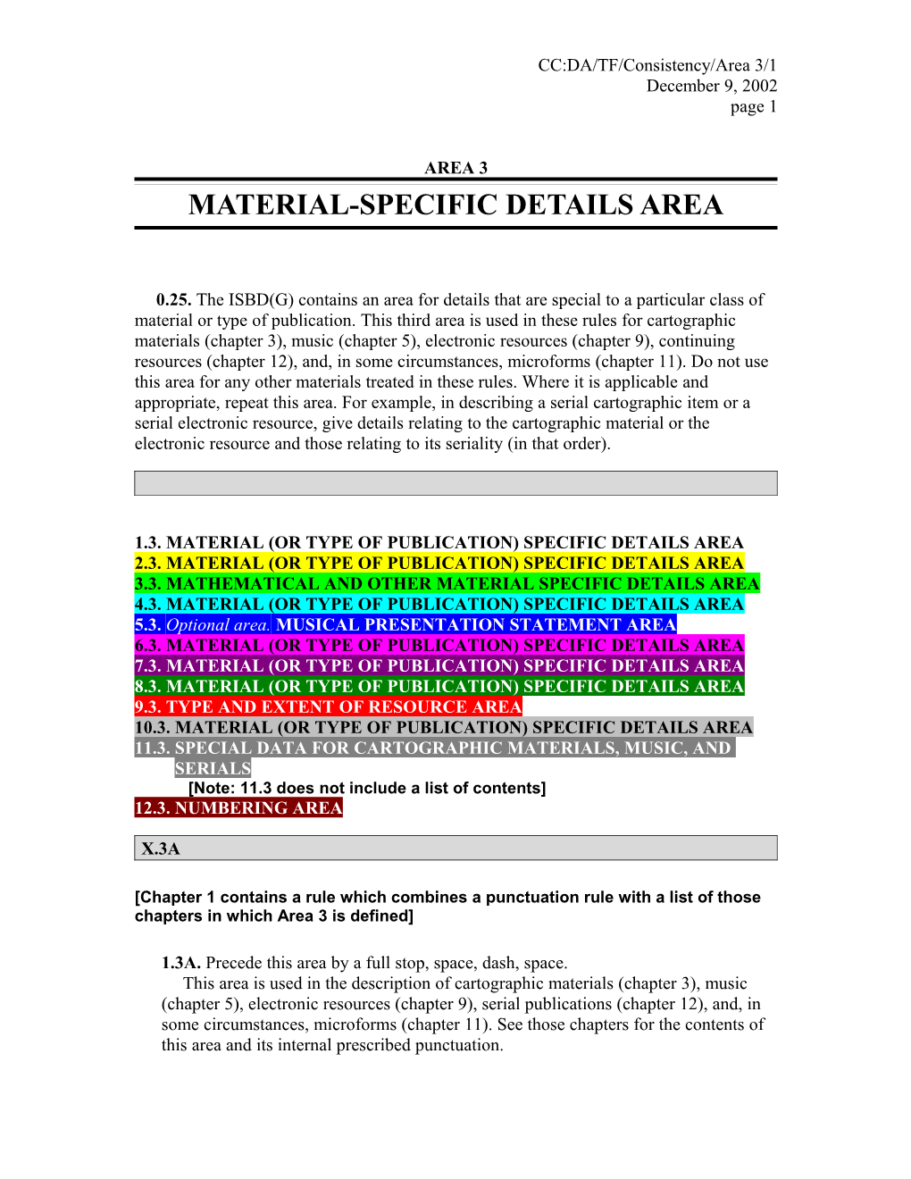 Material-Specific Details Area