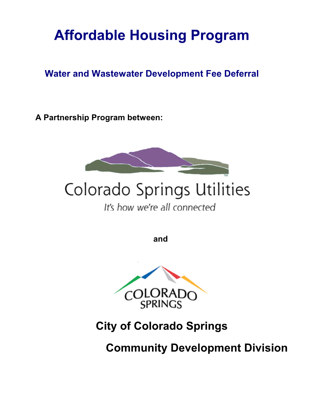 Water and Wastewater Development Fee Deferral