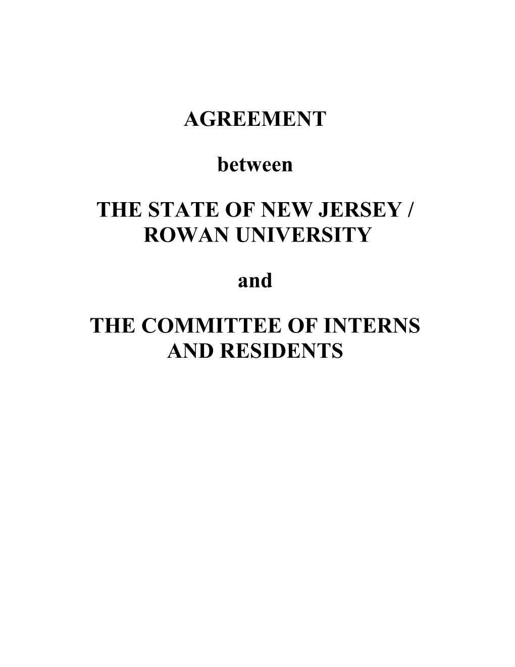 The State of New Jersey / Rowan University