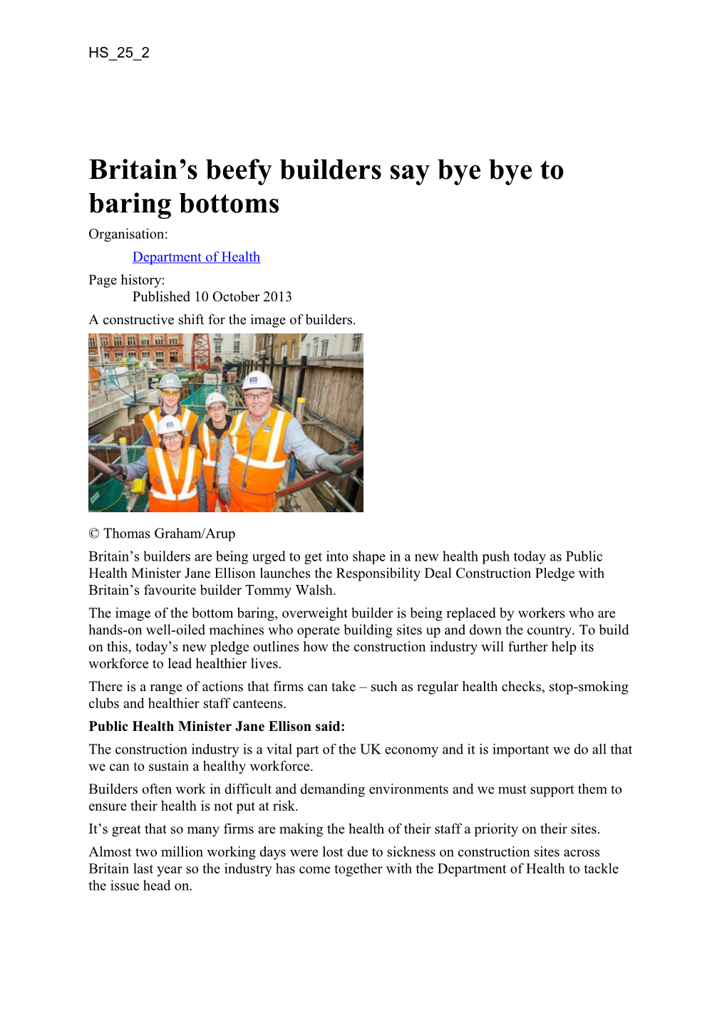 Britain S Beefy Builders Say Bye Bye to Baring Bottoms
