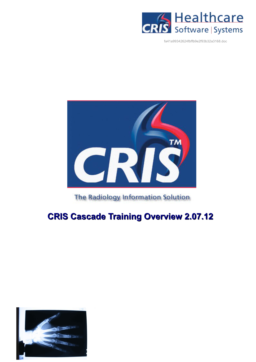 RIS PD263 Cascade Training Overview V1.5