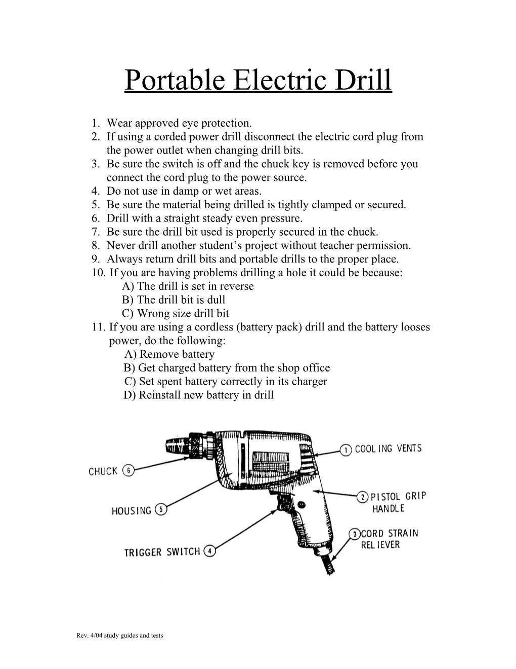 Portable Electric Drill