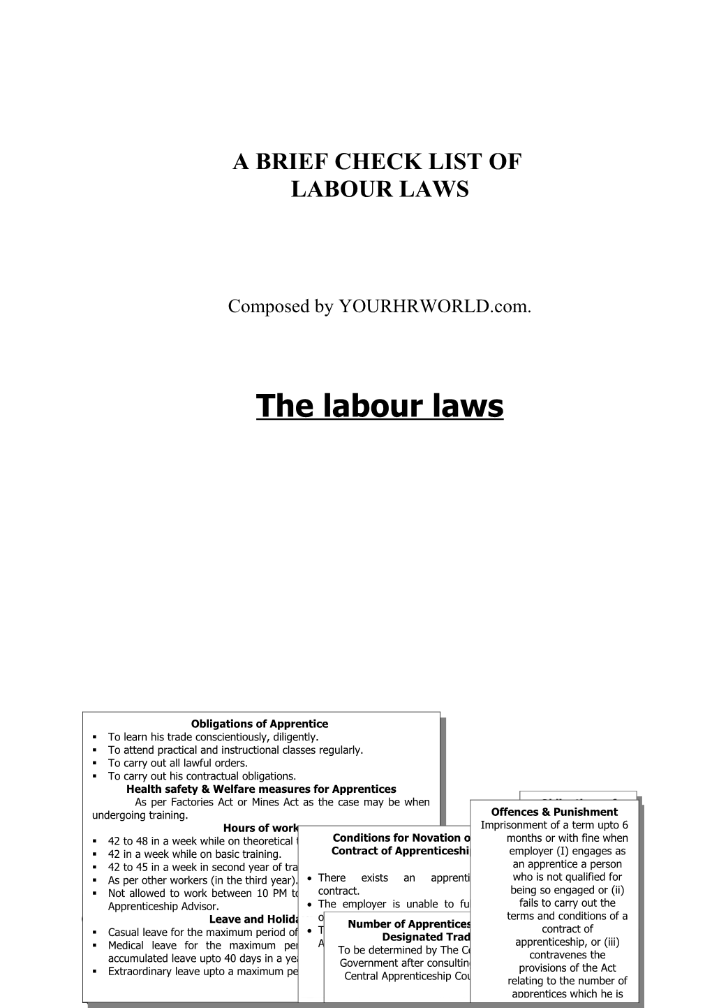 Tips on Labour Laws