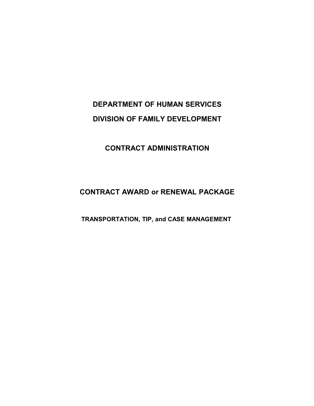 Department of Human Services s22