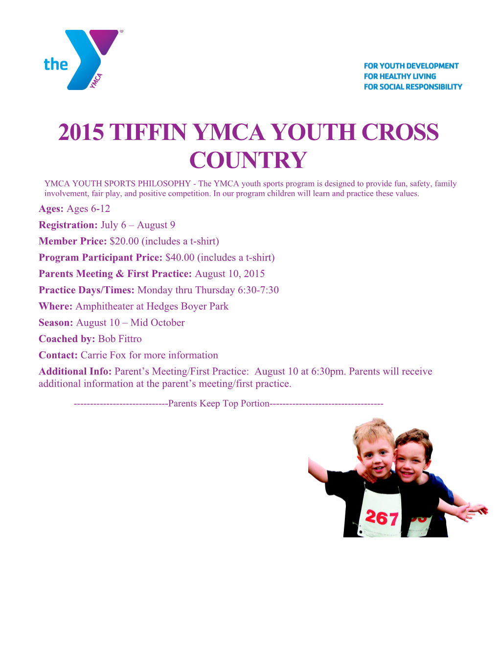 2015 Tiffin YMCA Youth Cross Country