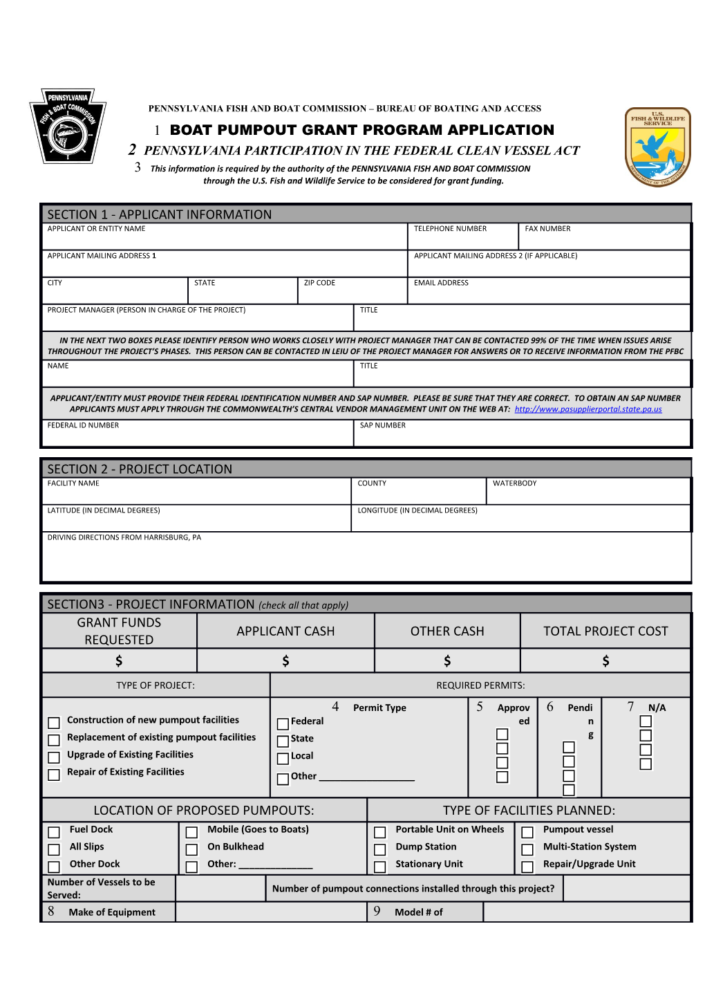 Pennsylvania Participation in the Federal Clean Vessel Act