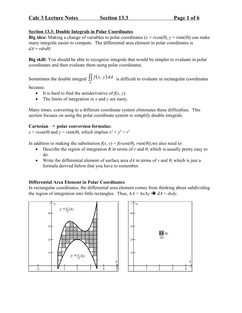 Calculus 3 Lecture Notes, Section 13.3