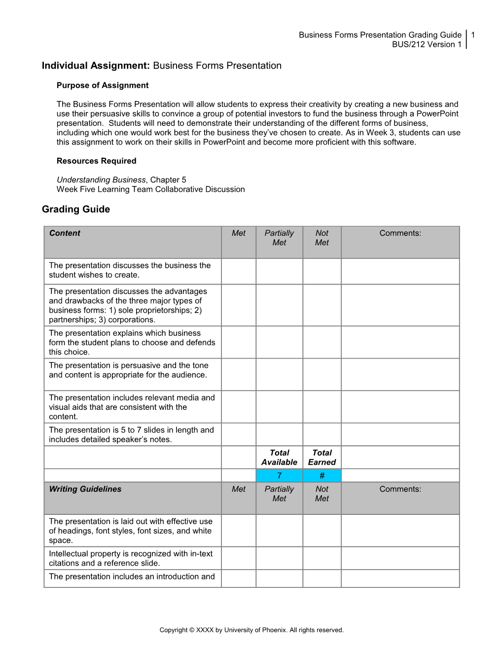 Paper Grading Guide s1