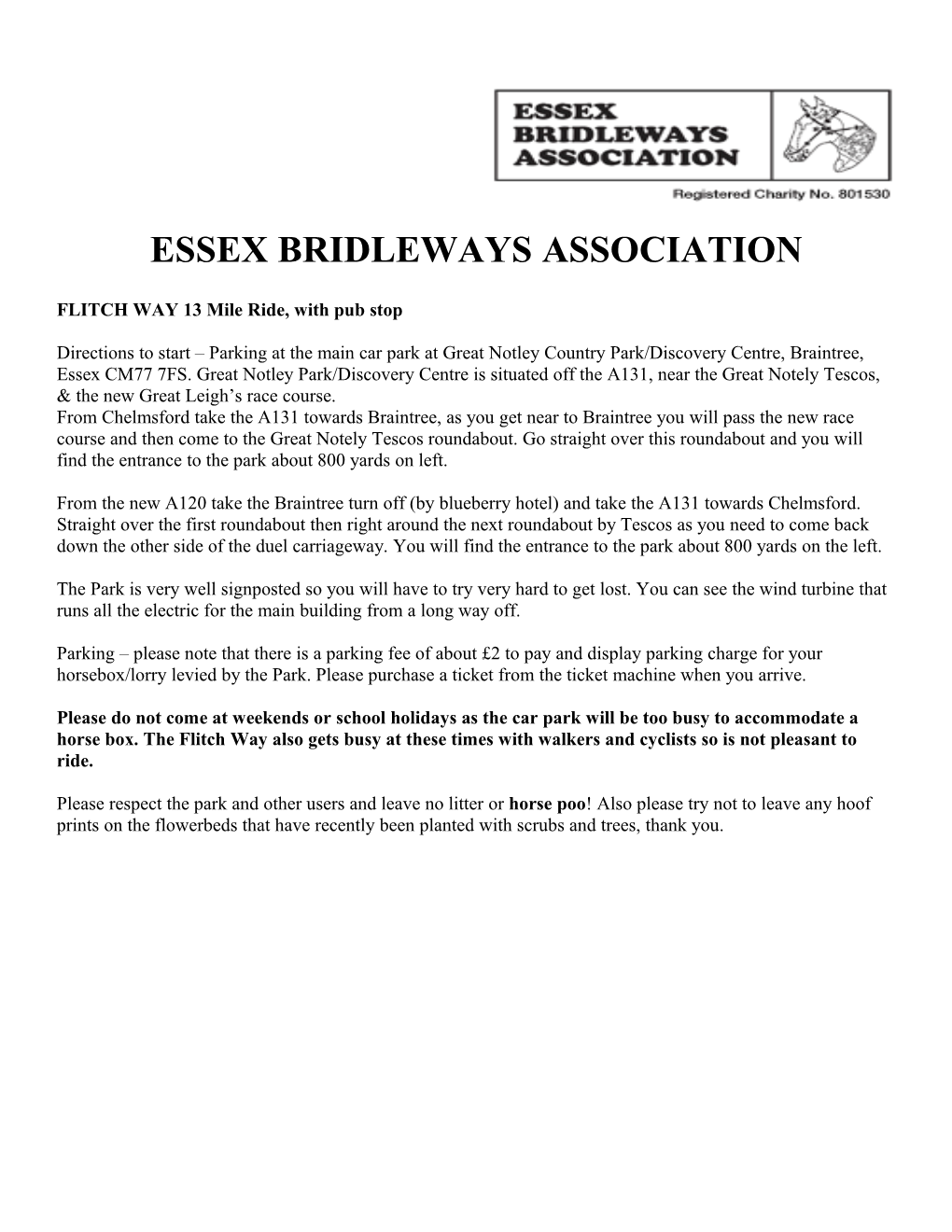 Essex Bridleways Association