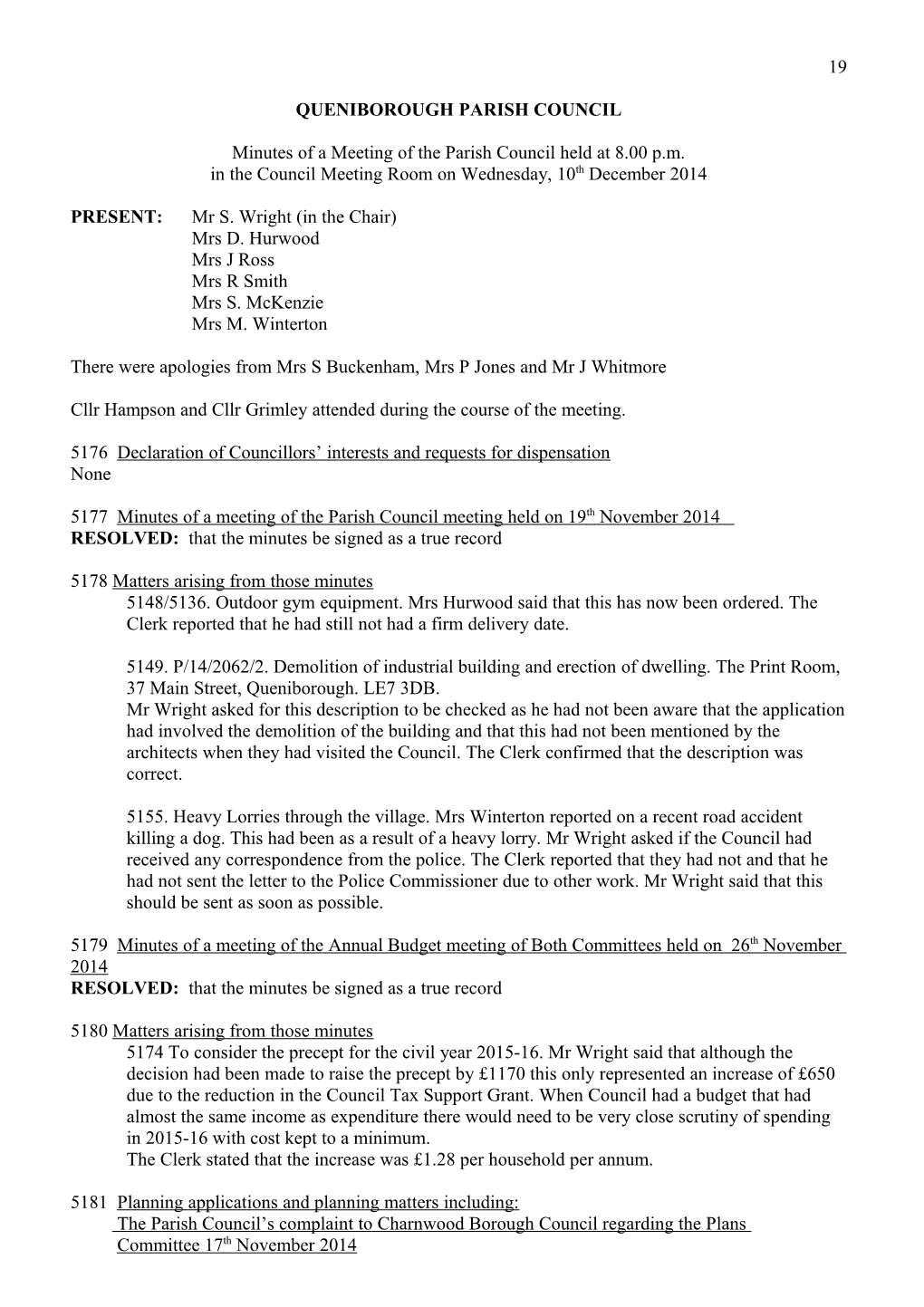 Queniborough Parish Council s1