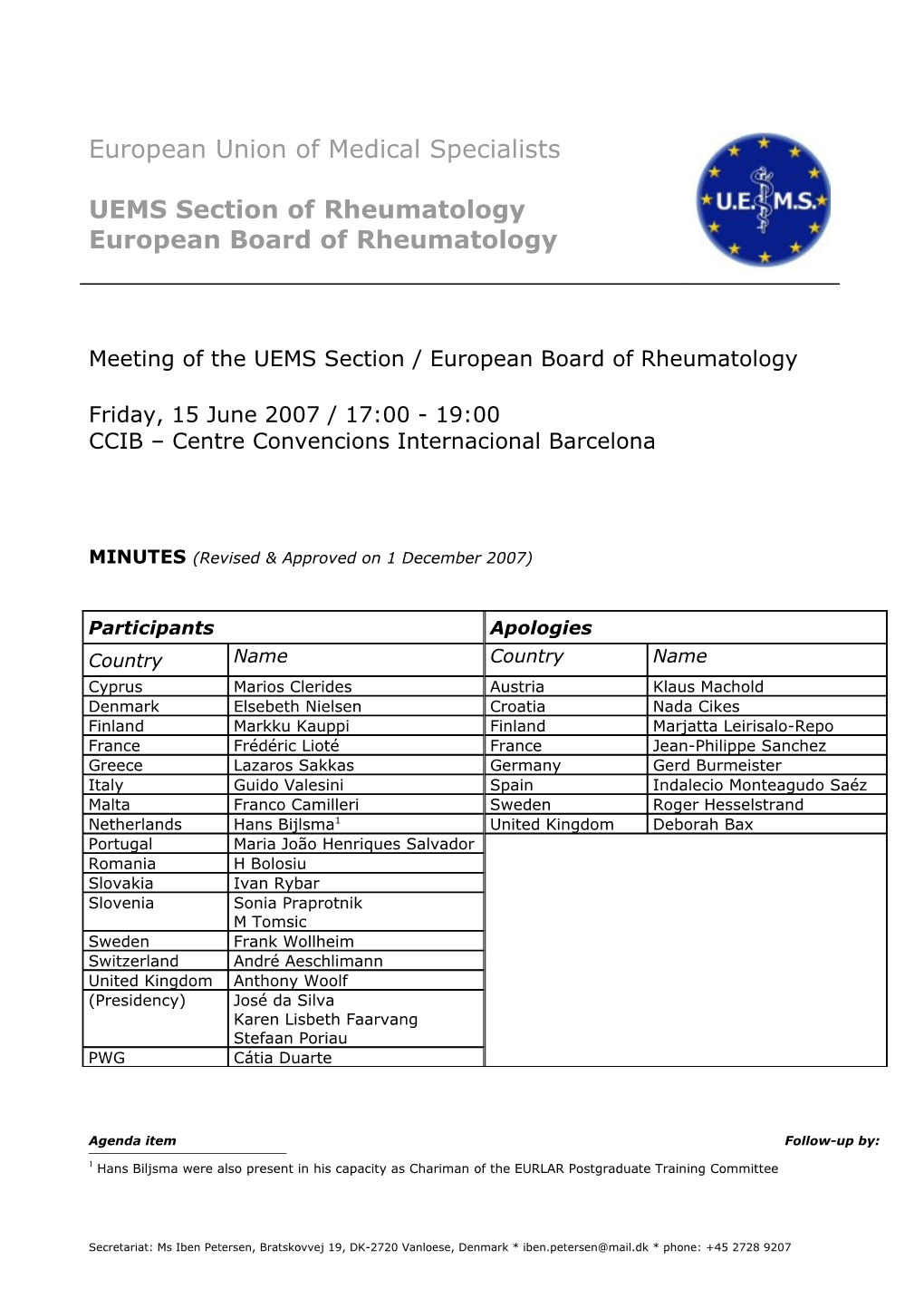 European Union of Medical Specialists