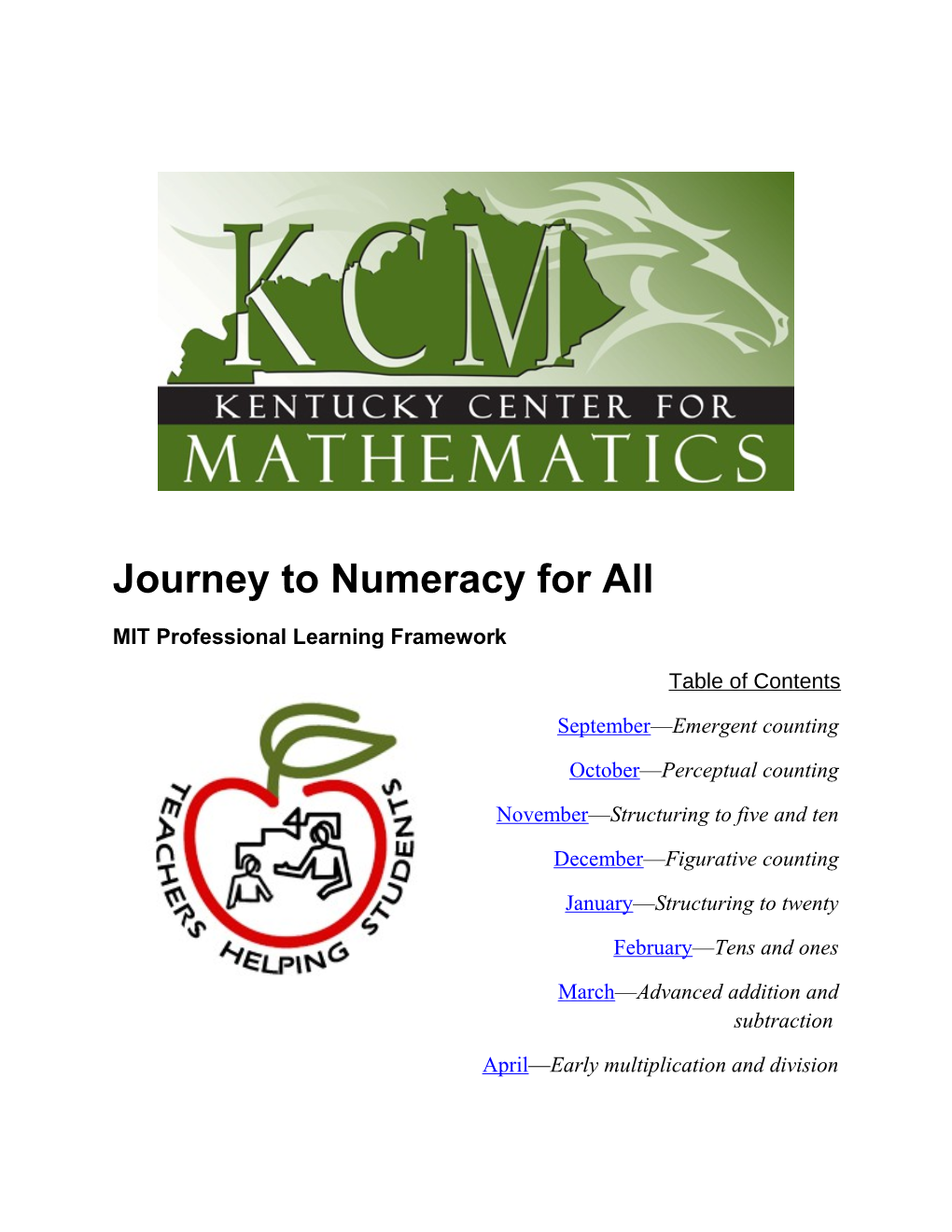 Journey to Numeracy for All