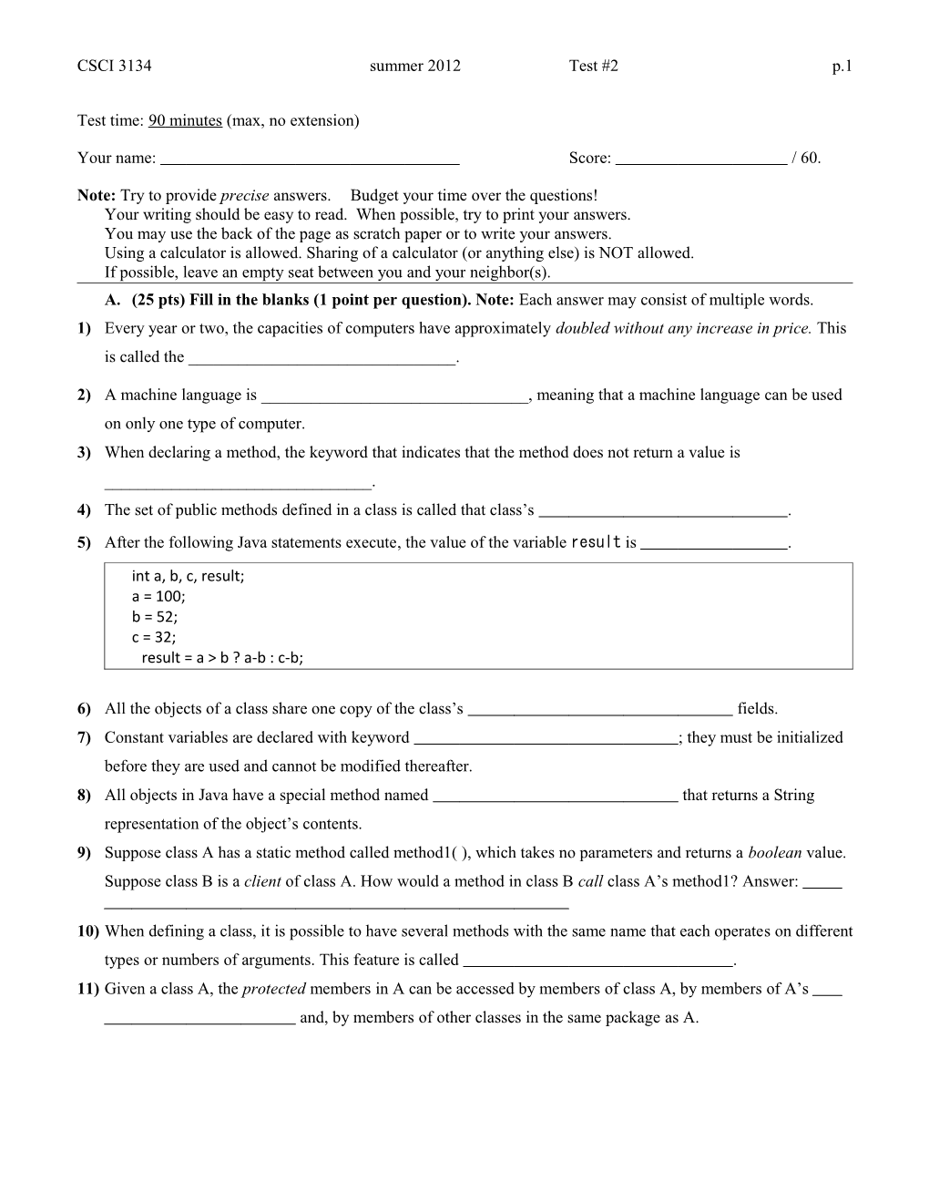 CSCI 5132-01 Final Exam