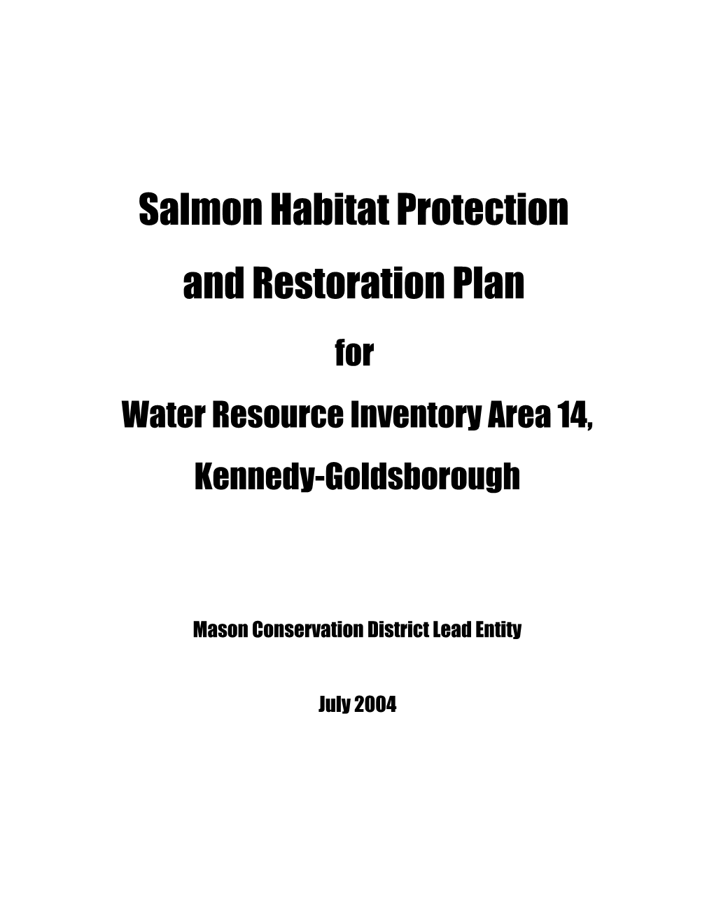 Water Resource Inventory Area 14, Kennedy-Goldsborough