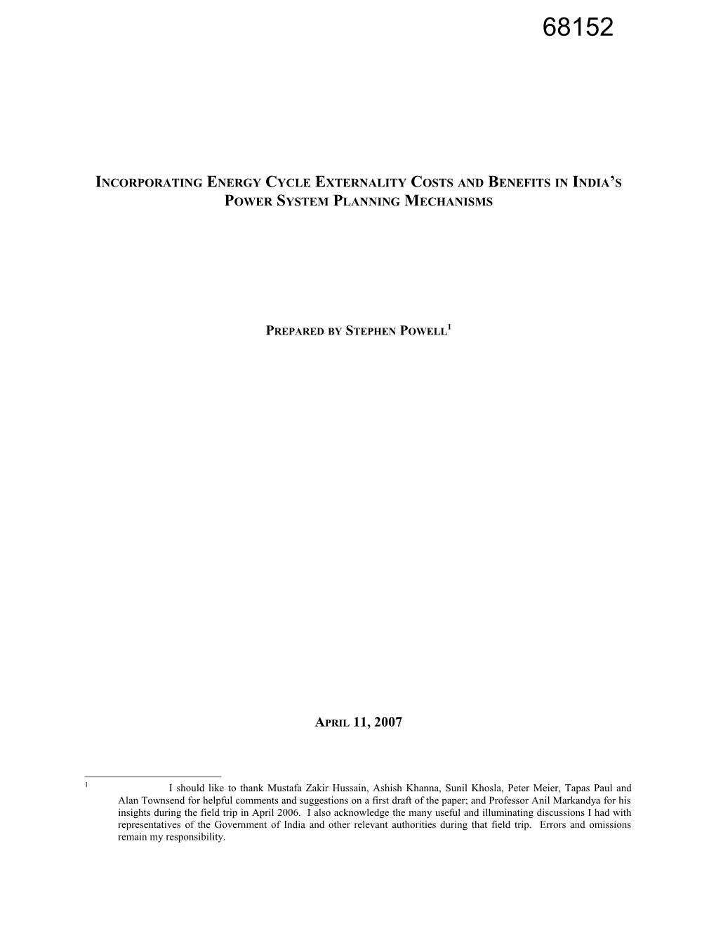 1) Review the History of Load Shedding from 1994 Through Fiscal 2005 to Demonstrate That