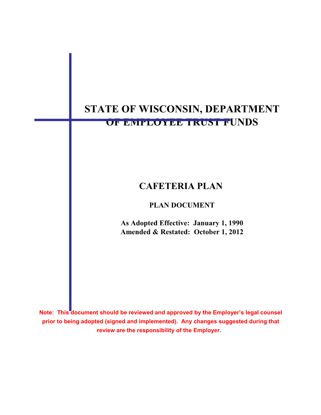 State of Wisconsin, Department of Employee Trust Funds