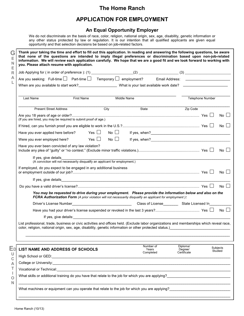 Application for Employment s14
