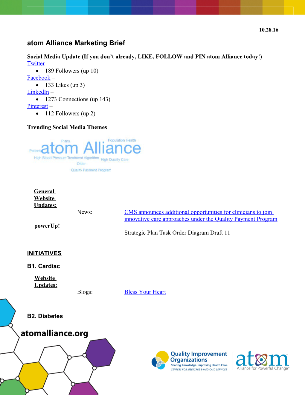 Atom Alliance Marketing Brief